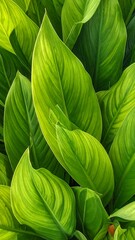 Close-up of vibrant green leaves (1)