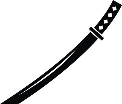Katana Sword Silhouette Vector