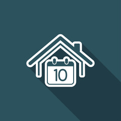 Booking day - Vector web icon