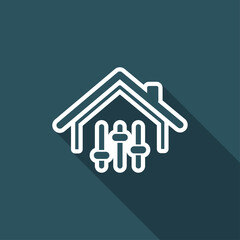 Remote control application for home - Vector web icon