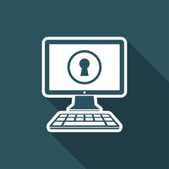 Protected access - Vector web icon