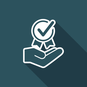 Top quality certification - Vector web icon