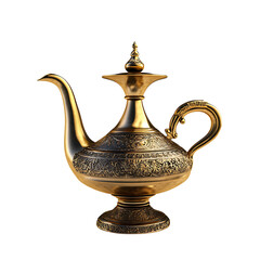 Golden magic lamp png