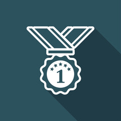 First place medal - Vector web icon