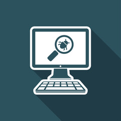 Virus find - Vector web icon
