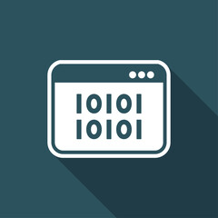Binary code - Vector web icon