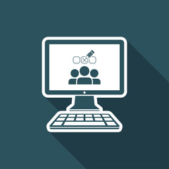 Check web team - Vector web icon