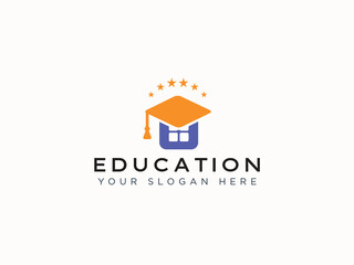 Education logo design vector template
