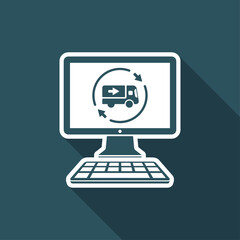 Transport full services - Vector flat icon