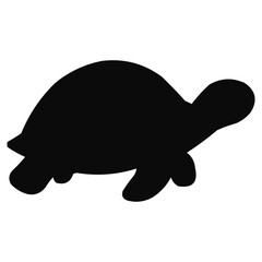Turtle Black Silhouette