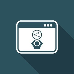 Network - Vector icon for computer website or application
