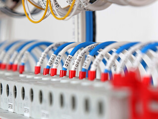 Connecting the electrical module using copper electrical insulated wires. 