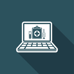 Medical digital page - Vector icon for computer website or application
