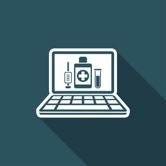 Medical digital page - Vector icon for computer website or application