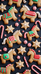 Obraz premium christmas gingerbread cookies