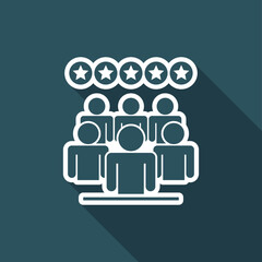 Rating people icon
