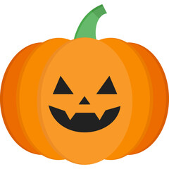 Angry Pumpkin Icon | Flat Vector Halloween Jack-o’-Lantern Icon