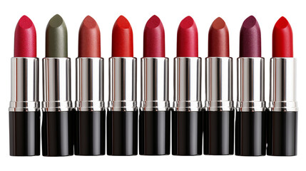 Obraz premium Vibrant Lipstick Collection: A Palette of Diverse Shades