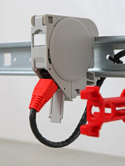 Cable with Rj45 connector for Ethernet signal transmission. 