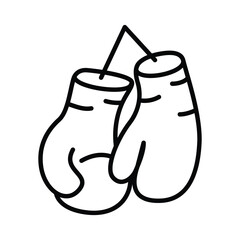 Boxing Gloves  doodle icon EPS 10 file 