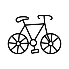 Cycling doodle icon EPS 10 file