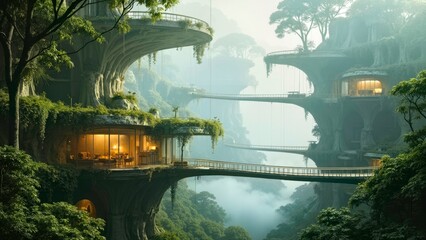 Science fiction architectural art images