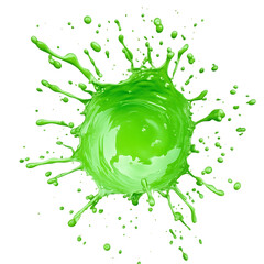 green splash png