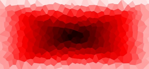 Red Polygonal Mosaic Abstract Illusion Background.