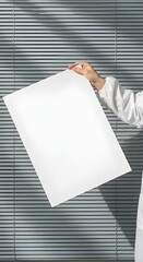 paper mock up in the laboratory