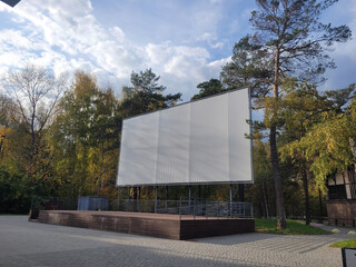 Outdoor Cinema Screen at Park