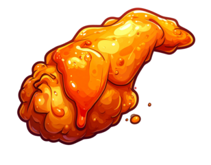 coto hater cartoon fried chicken wings PNG