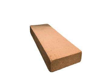 Clay Brick Rectangular Block Close View For Construction And Masonry