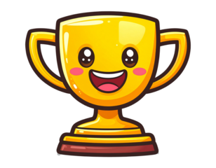 coto hater cartoon trophy icon PNG
