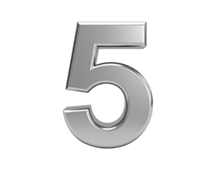  coto hater realistic number 5 PNG