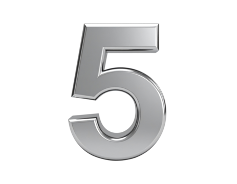  coto hater realistic number 5 PNG