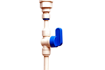 Plastic Push Fit Pipe Valve With Blue Lever