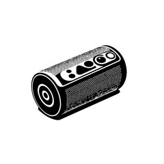 Sleek Bluetooth Speaker Vector Design