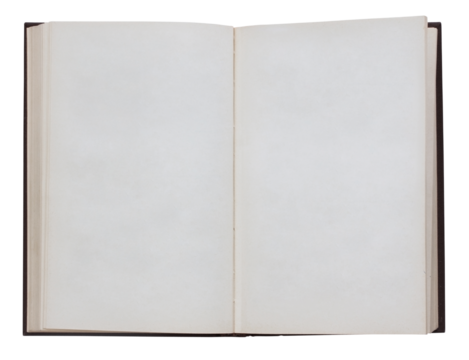 Blank Pages of an Open Book