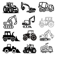 vehilcles earthworks icons