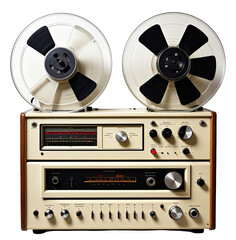 Vintage stereo reel-to-reel tape deck
