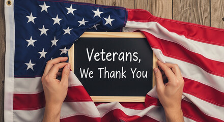 Grateful Nation Honors Veterans with American Flag.