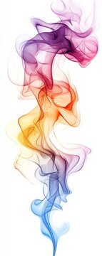 Smoke icon Doodle smell steam line vector Color line smoke