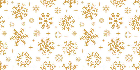 Vector illustration of seamless snowflakes pattern for Christmas theme