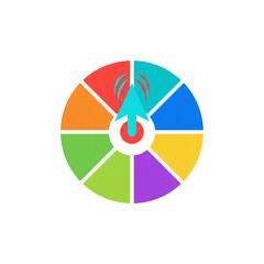 Obraz premium spinner with arrow