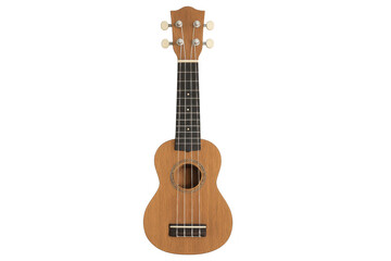 Fototapeta premium Classical ukulele isolated on a transparent background, musical instrument