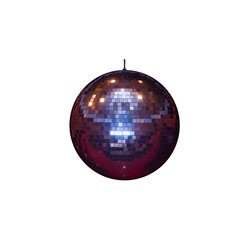 Disco ball isolated on transparent background.