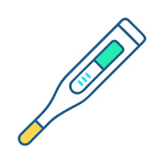 pregnancy test strip isolated flat
