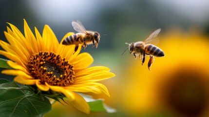 Planet Earth with clean air and nature relying on renewable resources. Ecological concept of alternative sustainable energy for an ecologically clean planet.  ecology and environmental protection