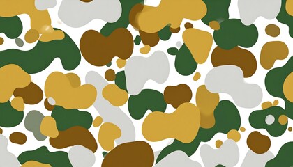 Abstract camouflage pattern with blended colors