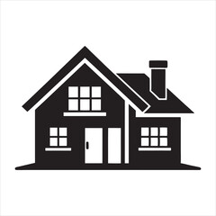  Home silhouette vector, home icon symbol, house black vector silhouette